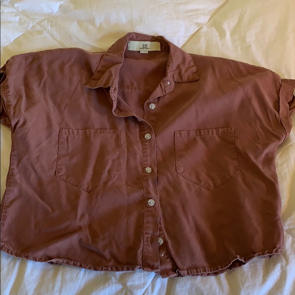 Cropped Button Up shirt